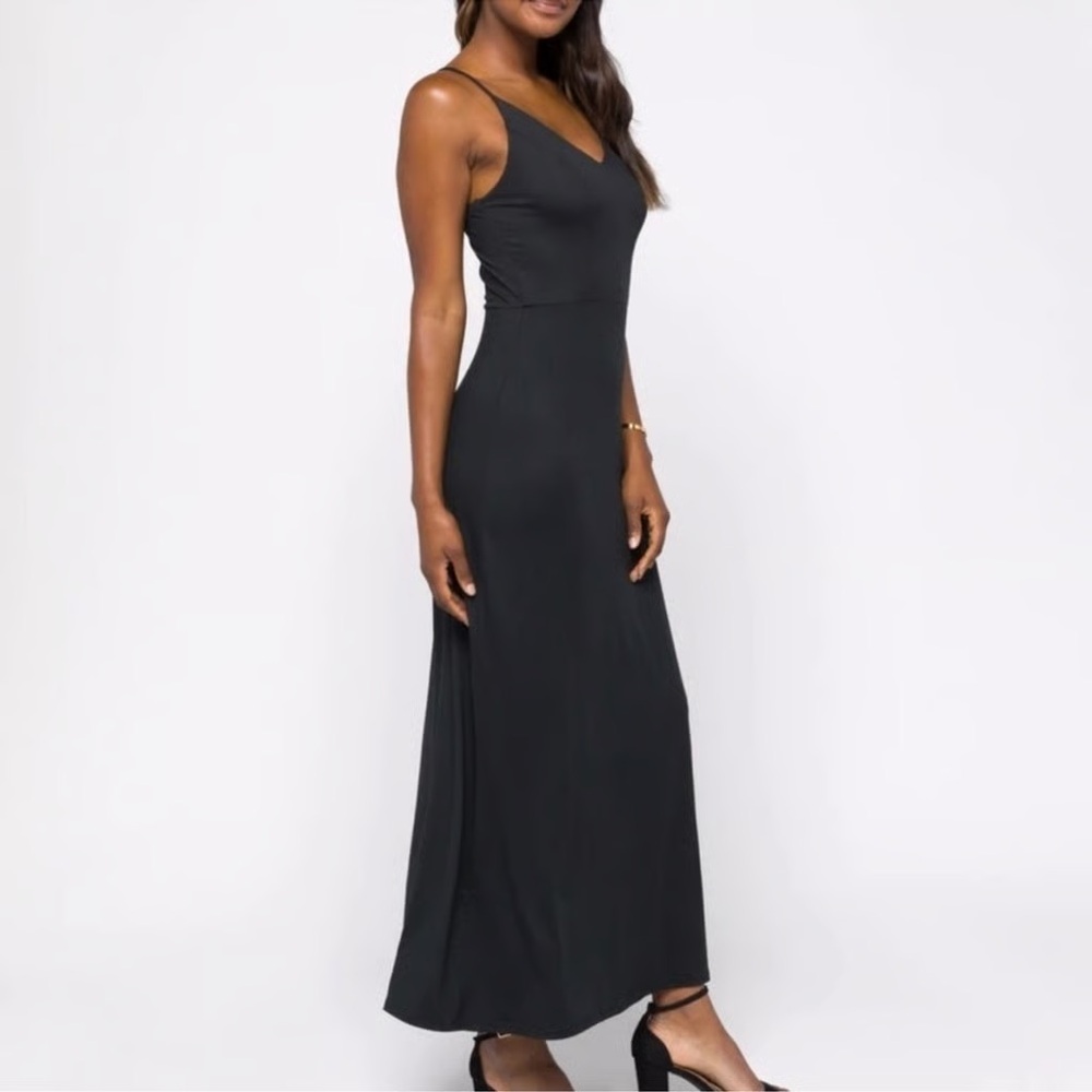 Market & Spruce Alisha Knit Strappy Back Maxi Dress NWT - Picture 7 of 8